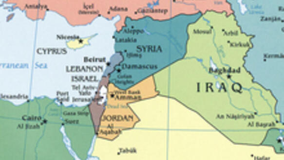 Karte Israel