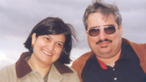 Ebrahim Sharif mit seiner Frau