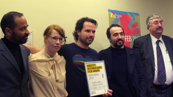 Verleihung des Amnesty-Filmpreis auf der Berlinale 2012 an Bence Fliegauf