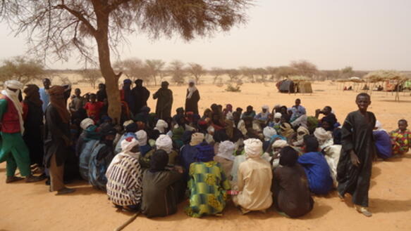 Flüchtlinge aus Mali in der Region Ayorou im Niger, April 2012