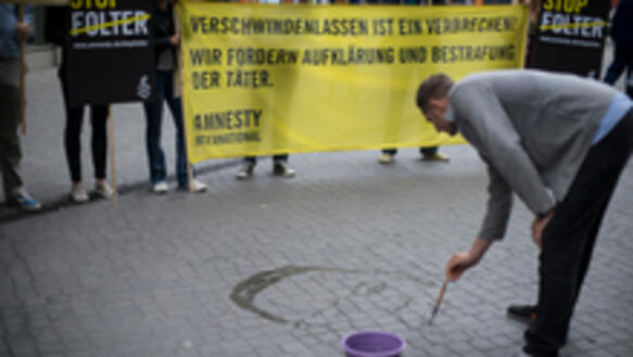 Tag des Verschwindenlassens: Aktion in Berlin