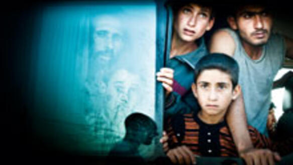 Syrische Flüchtlinge in der südtürkischen Grenzregion Hatay, Juni 2011.