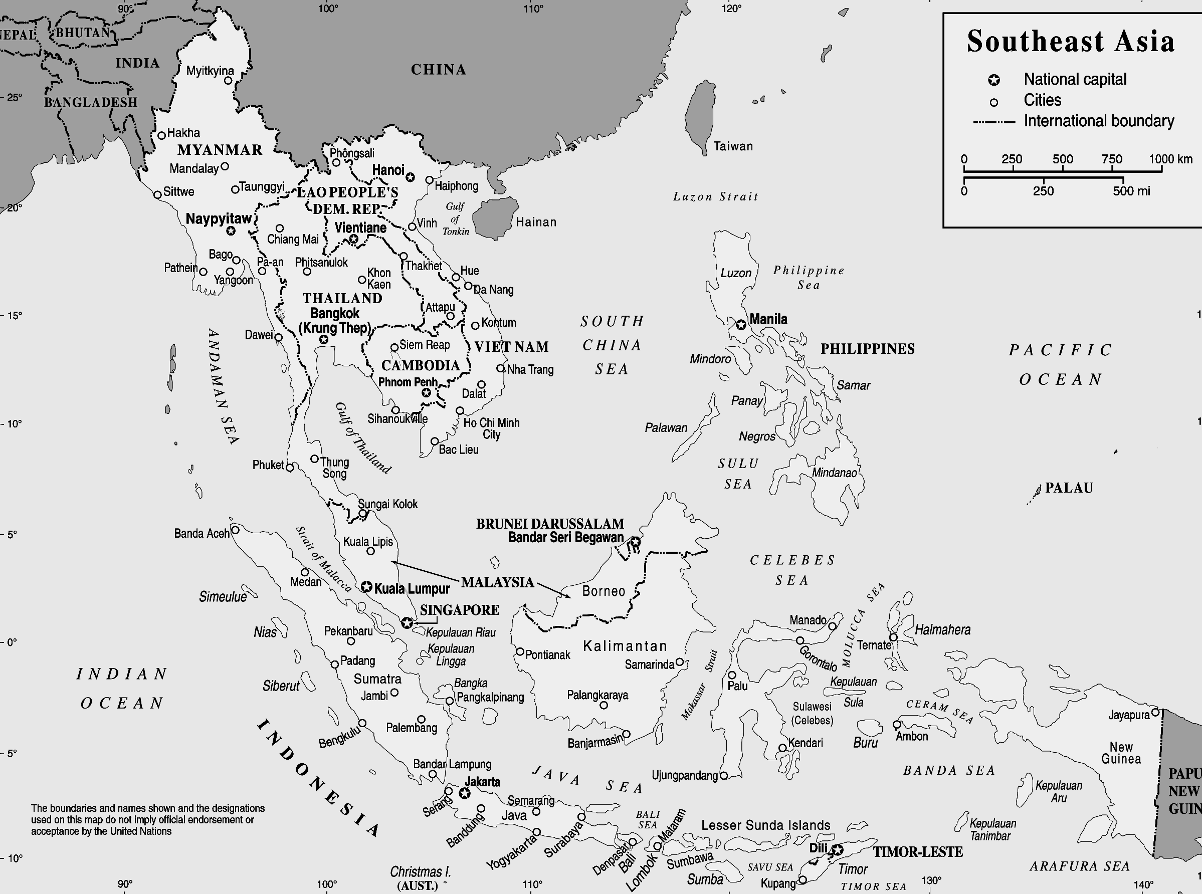 Karte Malaysia