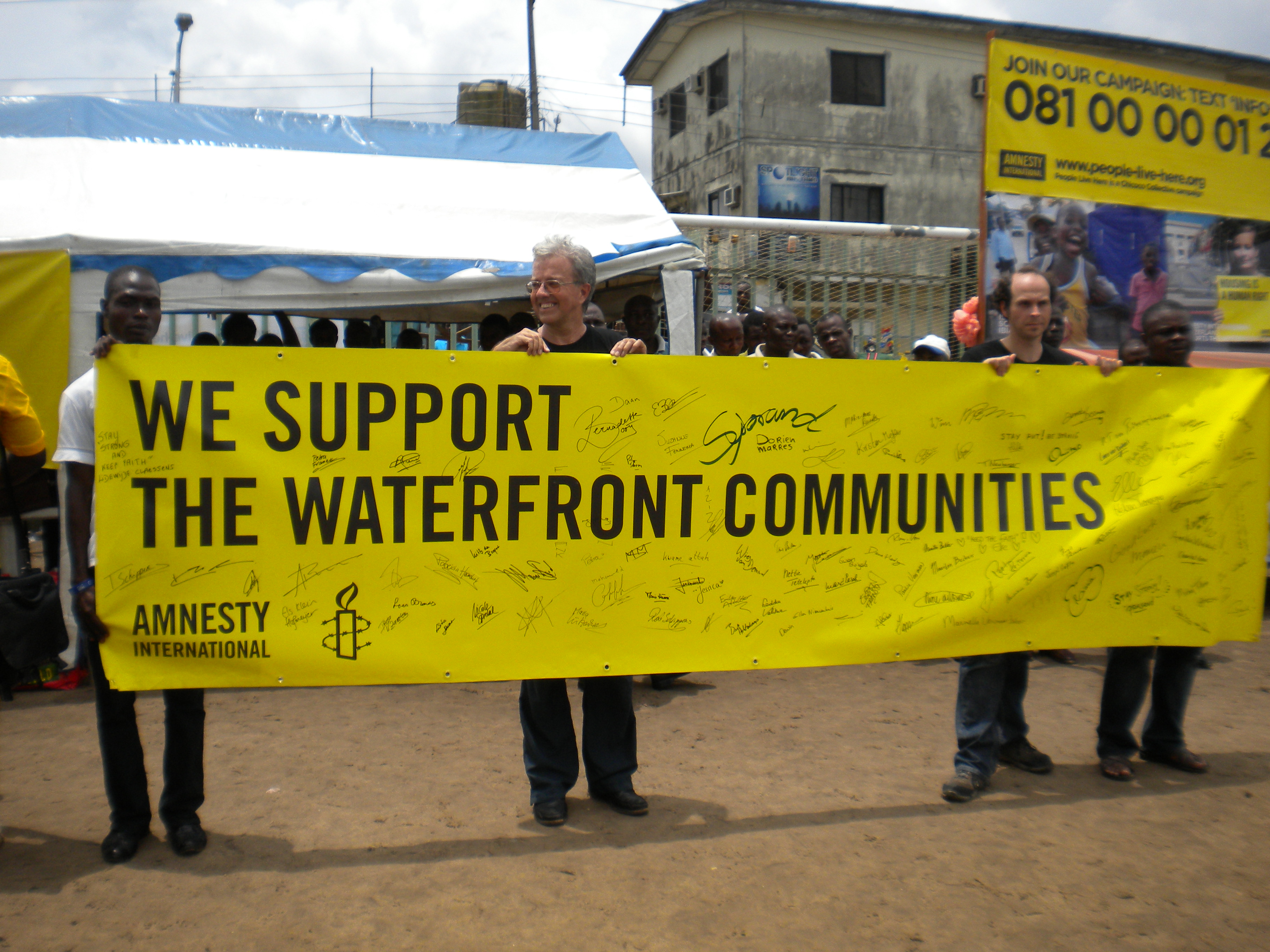 Unterstützung der Küstengemeinden von Lagos auf dem World Habitat Day 2011