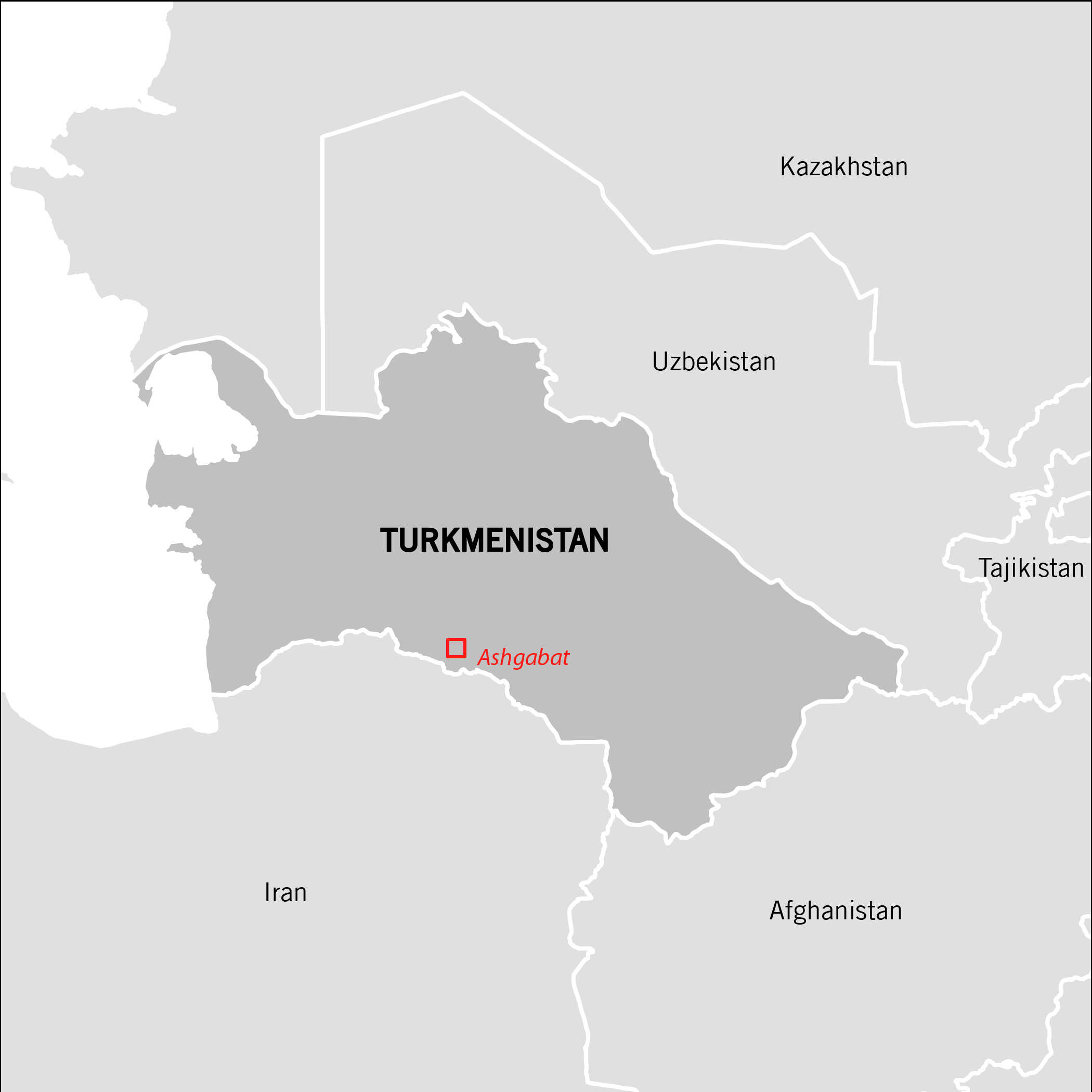 Landkarte, Turkmenistan