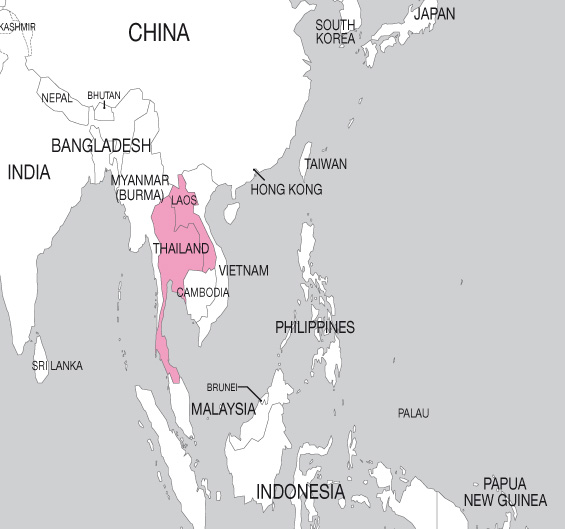 Thailand, Landkarte