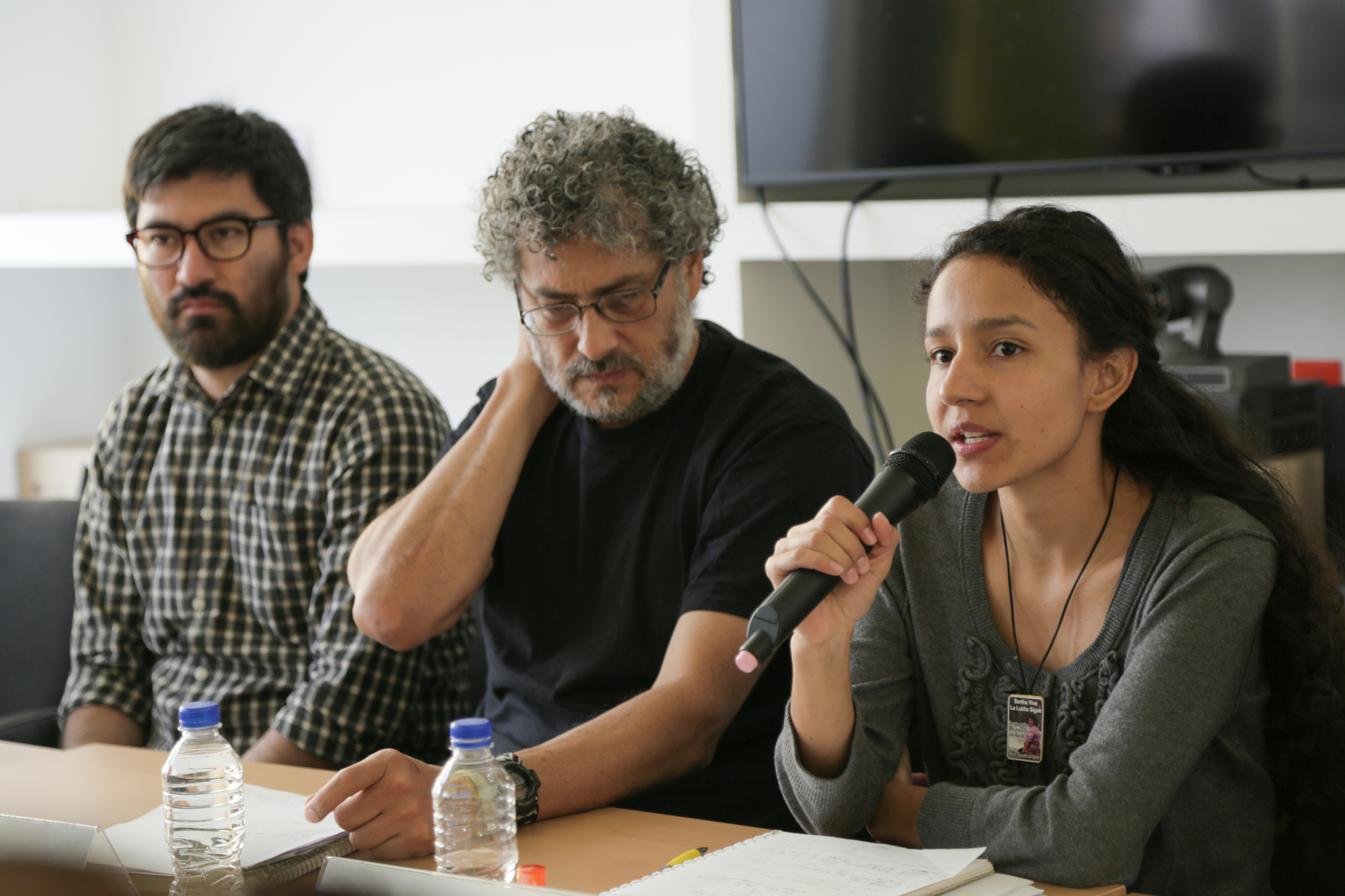 Press Conference of COPINH and Otros Mundos Chiapas about Berta Caceres'case, Mexico 13/05/2016