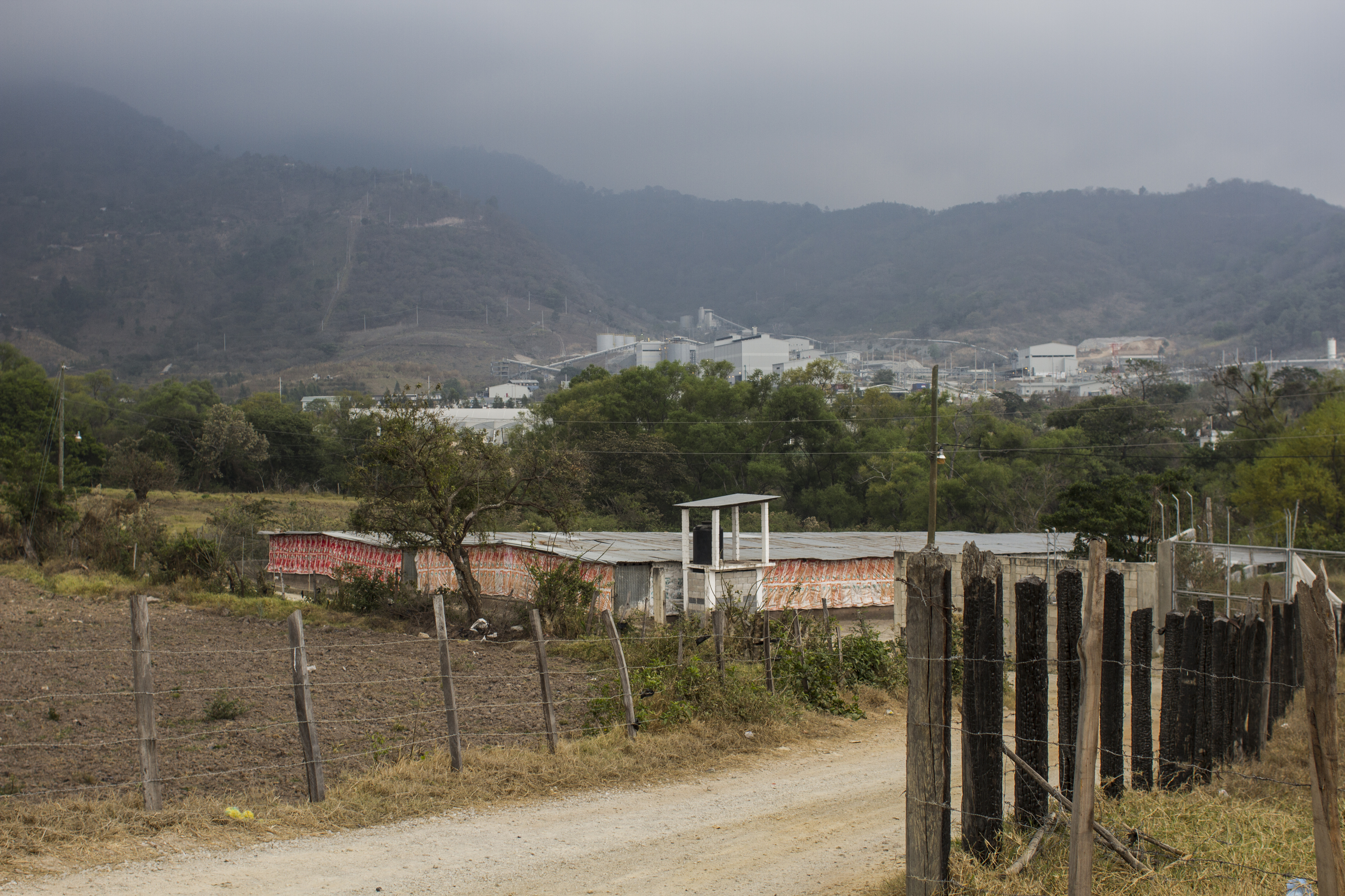 View of the mining project of El Escobal in San Rafael Las Flores, Guatemala, 16/04/2016