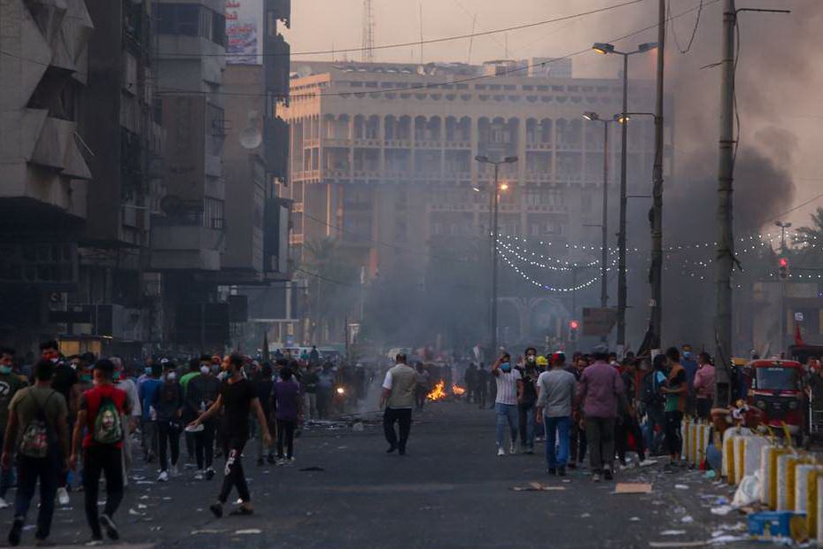 Demonstrierende in Bagdad, 9. Nov 2019