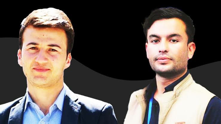 Diese Collage zeigt nebeneinander die Porträtaufnahmen von Ahmad Fahim Azimi und Seddiqullah Afghan.