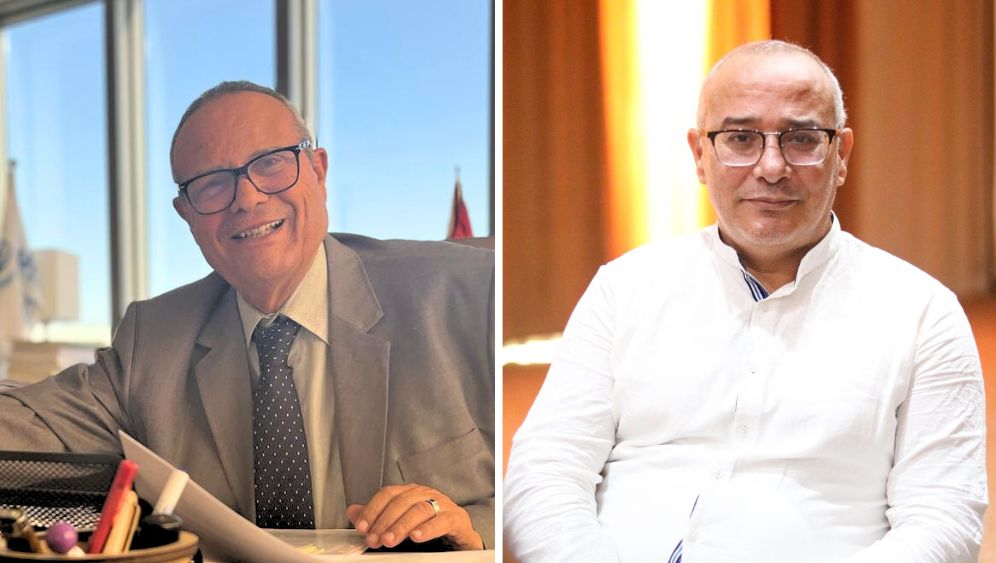 Foto-Collage bestehend aus zwei Porträtbildern von Mustapha Djemali und Abderrazek Krimi.
