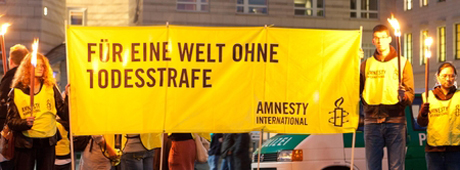 Amnesty-Aktion gegen die Todesstrafe am 10.10.2010 in Berlin