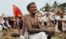 DorfbewohnerInnen in Odisha protestieren gegen das geplante Stahlwerk von POSCO, 2008