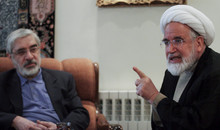 Mir Hossein Mussawi und Mehdi Karroubi 