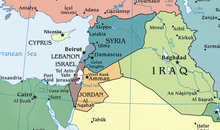 Karte Israel