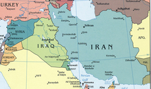 Karte des Iran