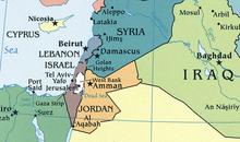 Karte Jordanien