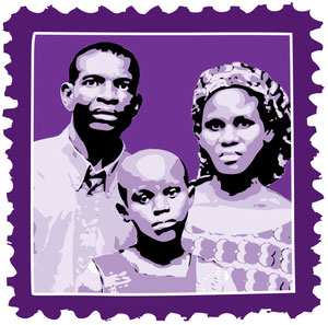 Residents of Bodo - LWM 2012 stamp artwork 