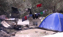 Flüchtlingslager auf der griechischen Insel Lesbos
