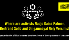Wo sind die Aktivisten Nadjo Kaina Palmer, Bertrand Sollo und Dingamnayal Nely Versinis?
