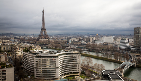 Blick auf den Eifelturm in Paris