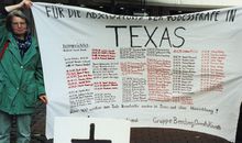 Amnesty-Mitglieder fordern die Abschaffung der Todesstrafe in Texas