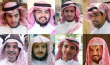 Acht Mitglieder der "Saudi-arabischen Organisation für bürgerliche und politische Rechte" (ACPRA)