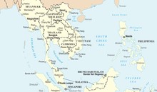 Karte von Thailand