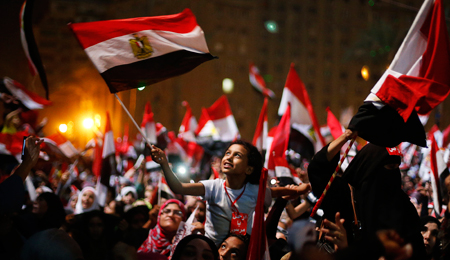 Protestierende auf dem Tahrir-Platz am 3. Juli: "Die Lage ist äußerst angespannt."