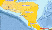 Eine Karte von Honduras