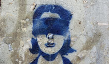 Graffito an der Avenida de Mayo, Buenos Aires