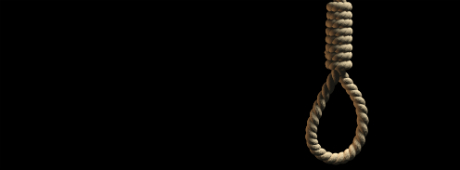 Strang auf schwarzem Hintergrund