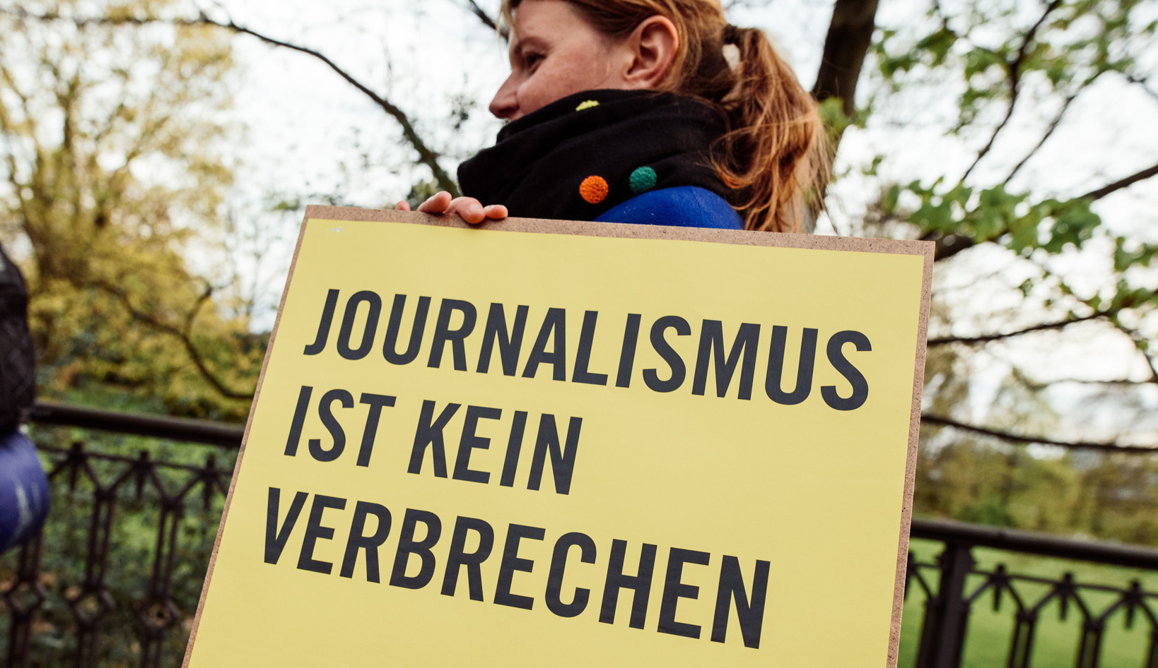 Amnesty-Aktion in Dresden für die Pressefreiheit in der Türkei am 23. April 2017
