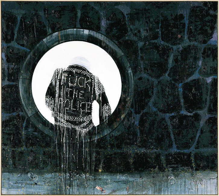 Das Bild zeigt eine Schwarzweiß-Skizze