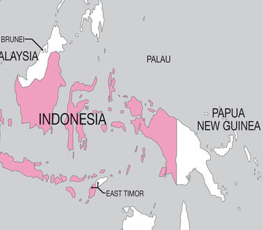 Landkarte von Indonesien
