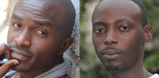 Die Aktivisten Fred Bauma und Yves Makwambala aus der Demokratischen Republik Kongo