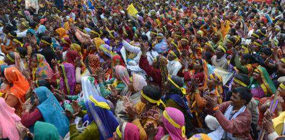 Dalit-Frauen protestieren in Indien
