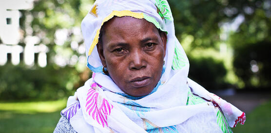 Mariama Djombo Jalloh, die Mutter von Oury Jalloh,