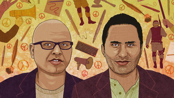 Farid al-Atrash und Issa Amro