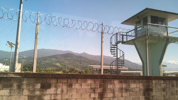 Mexico Border control checkpoint in Huixtla, Chiapas 