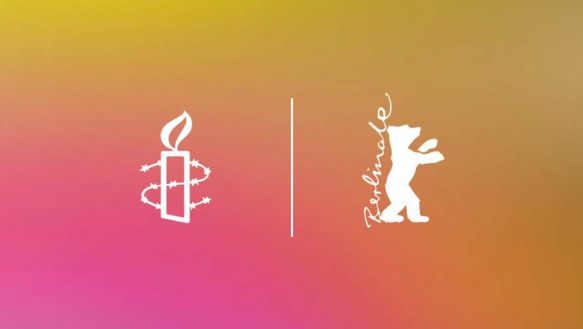 Logo von der Berlinale und von Amnesty International