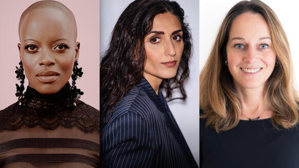 Das Bild zeigt eine Collage mit drei Pesonen