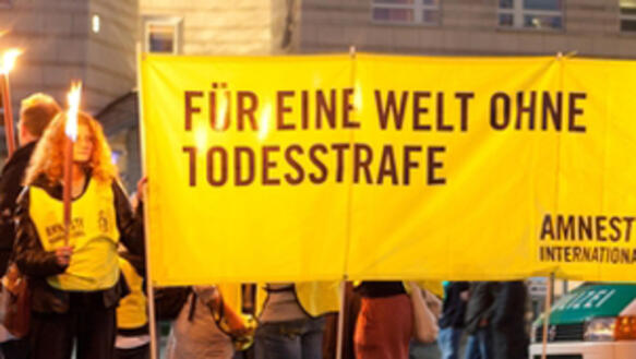 Amnesty-Aktion gegen die Todesstrafe am 10.10.2010 in Berlin