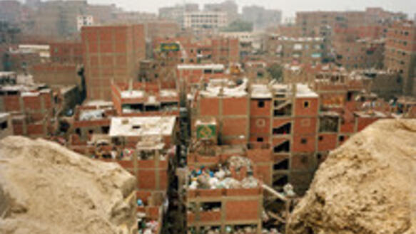 Die Bewohner von Manshiyet Nasr müssen ständig mit einem Felssturz rechnen.