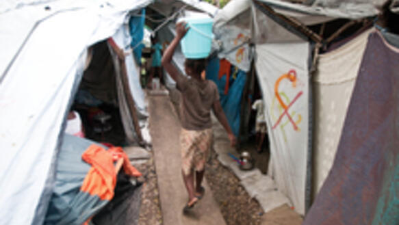 Notunterkünfte auf Haiti, November 2010