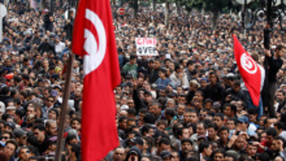 Die Demonstranten fordern unter anderem Arbeitsplätze und bessere Lebensbedingungen.