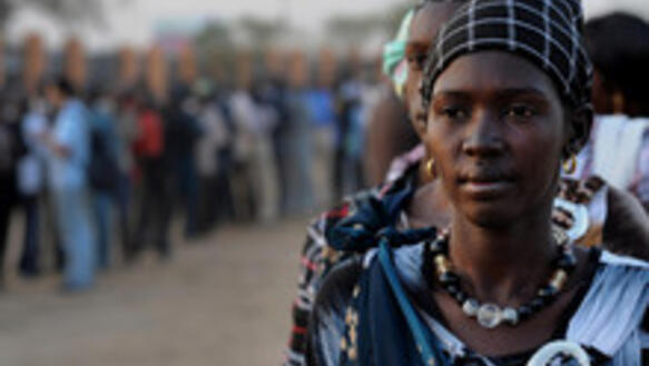 Südsudan: Wahlberechtigte am 1. Tag des Referendums
