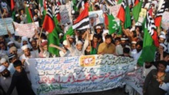 Protest gegen die Änderung des pakistanischen Blasphemiegesetzes, Dezember 2010