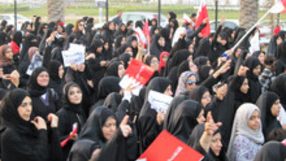 Demonstrierende in Bahrain