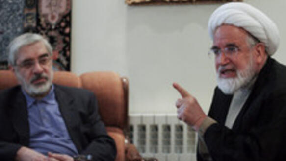 Mir Hossein Mussawi und Mehdi Karroubi 